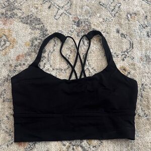 lululemon athletica longline bra black 6